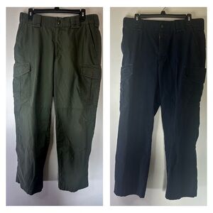 Men's Tact Squad Cargo Pants - Green and Navy Blue
Size 34/32